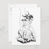 Green Lantern en Star Sapphire Briefkaart (Voorkant / Achterkant)