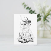 Green Lantern en Star Sapphire Briefkaart (Staand voorkant)