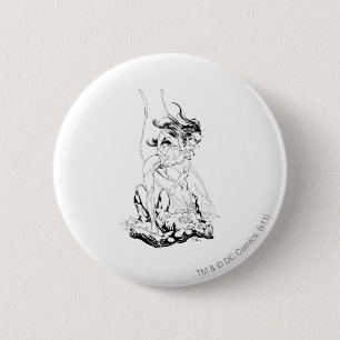 Green Lantern en Star Sapphire Ronde Button 5,7 Cm