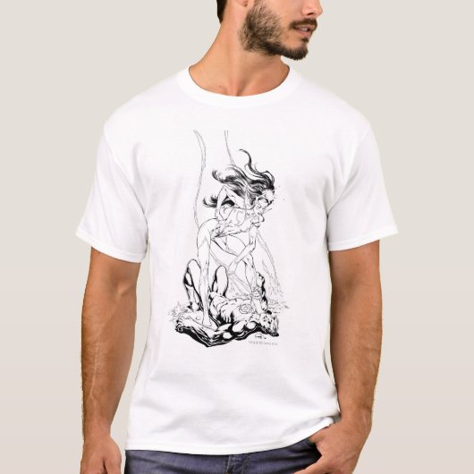 Green Lantern en Star Sapphire T-shirt (Voorkant)