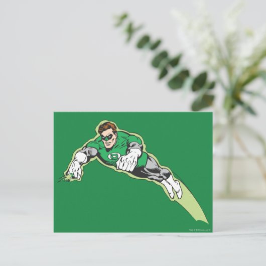 Green Lantern Energy Beam Briefkaart (Staand voorkant)