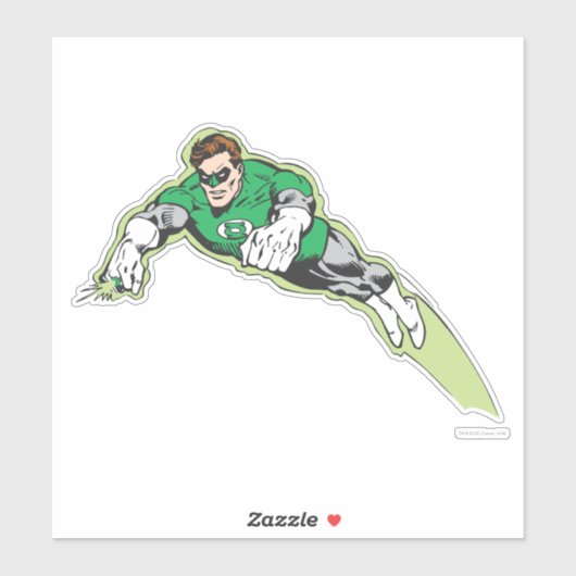 Green Lantern Energy Beam Sticker (Vel)