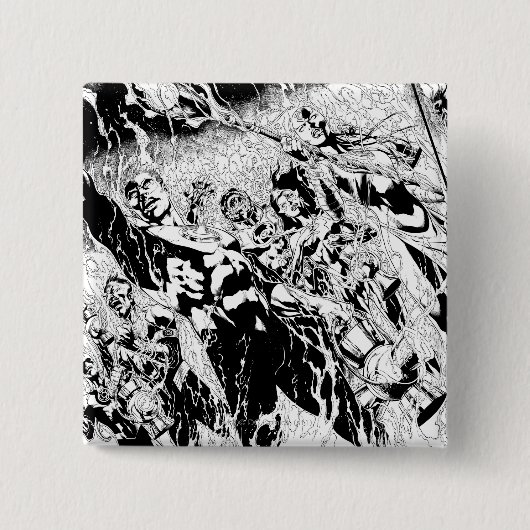 Green Lantern Group Vierkante Button 5,1 Cm (Voorkant)