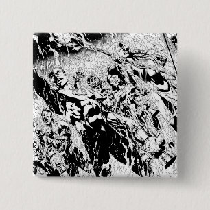 Green Lantern Group Vierkante Button 5,1 Cm