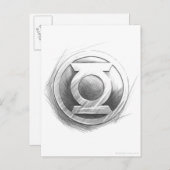 Green Lantern Insignia Briefkaart (Voorkant / Achterkant)