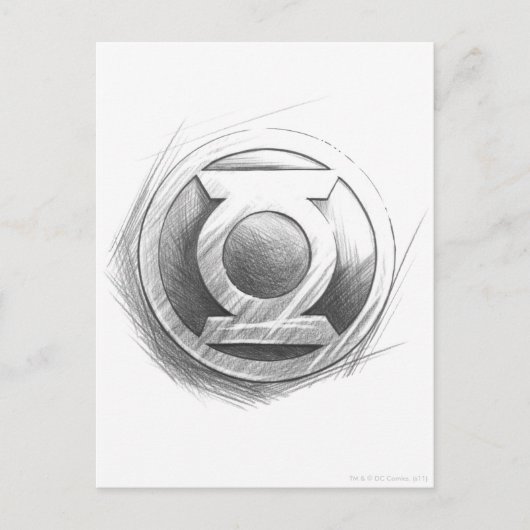 Green Lantern Insignia Briefkaart (Voorkant)