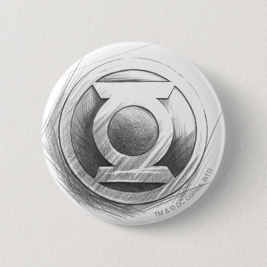 Green Lantern Insignia Ronde Button 5,7 Cm (Voorkant)