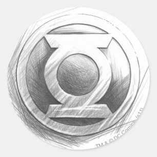 Green Lantern Insignia Ronde Sticker