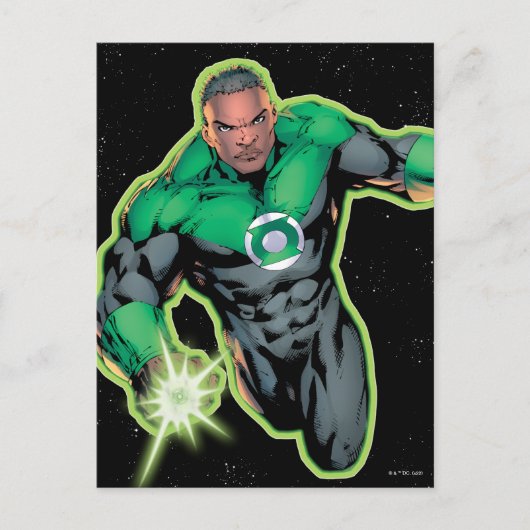 Green Lantern John Stewart Briefkaart (Voorkant)