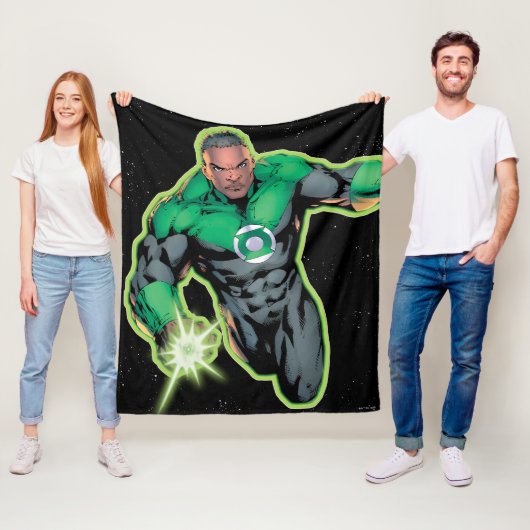 Green Lantern John Stewart Fleece Deken (In situ)