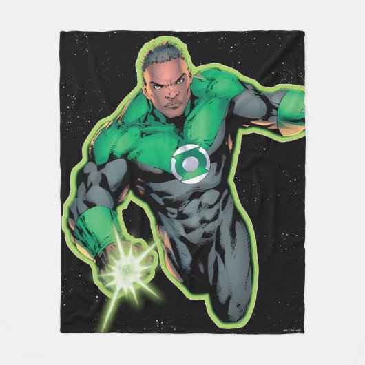 Green Lantern John Stewart Fleece Deken (Voorkant)
