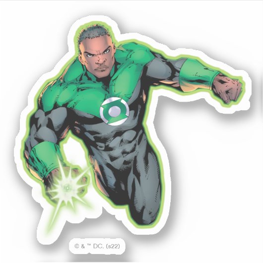 Green Lantern John Stewart Sticker (Voorkant)