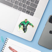 Green Lantern John Stewart Sticker (Laptop met iPhone)