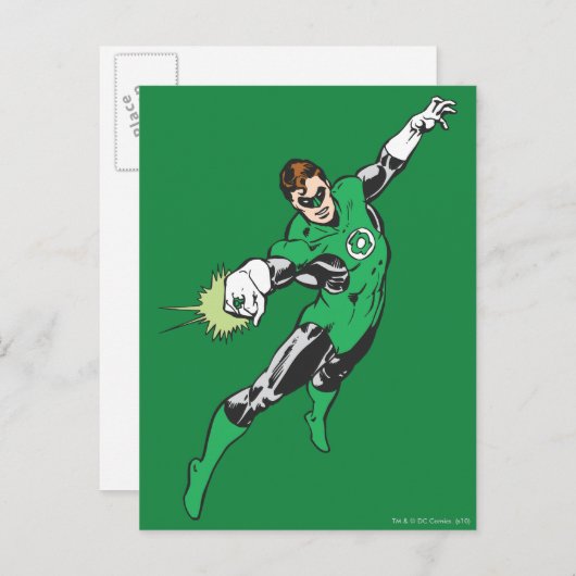 Green Lantern Jump Briefkaart (Voorkant / Achterkant)