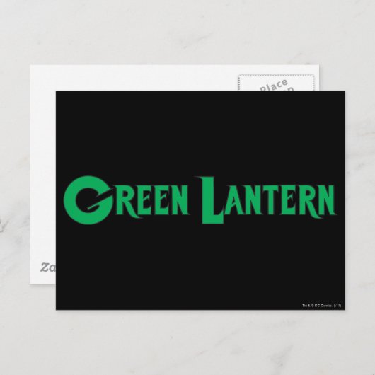 Green Lantern Letters 2 Briefkaart (Voorkant / Achterkant)