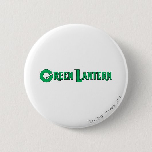 Green Lantern Letters 2 Ronde Button 5,7 Cm (Voorkant)