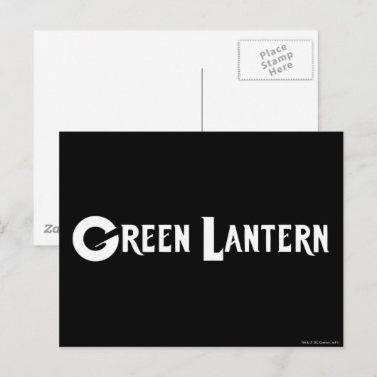 Green Lantern Logo 10 Briefkaart (Voorkant / Achterkant)