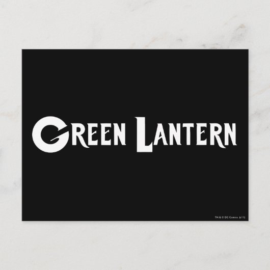 Green Lantern Logo 10 Briefkaart (Voorkant)