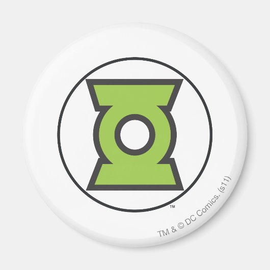 Green Lantern Logo 11 Magneet (Voorkant)
