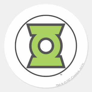 Green Lantern Logo 11 Ronde Sticker