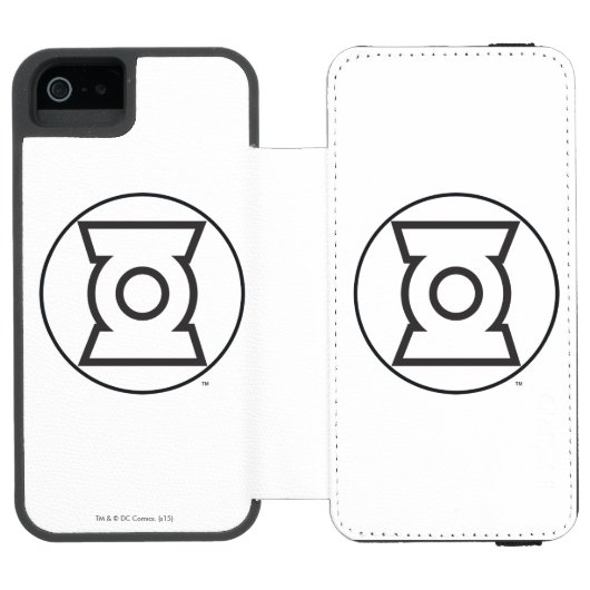 Green Lantern Logo 12 Incipio iPhone Portemonnee Hoesje (Agenda Open)