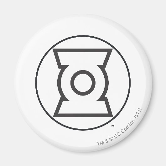 Green Lantern Logo 12 Magneet (Voorkant)