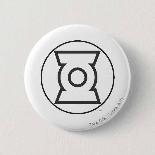 Green Lantern Logo 12 Ronde Button 5,7 Cm (Voorkant)