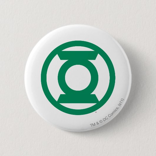 Green Lantern Logo 13 Ronde Button 5,7 Cm (Voorkant)