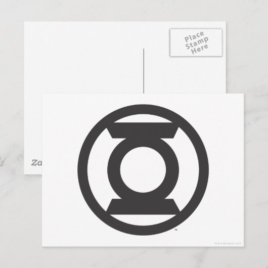 Green Lantern Logo 14 Briefkaart (Voorkant / Achterkant)