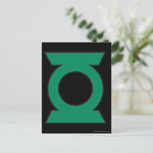 Green Lantern Logo 15 Briefkaart (Staand voorkant)