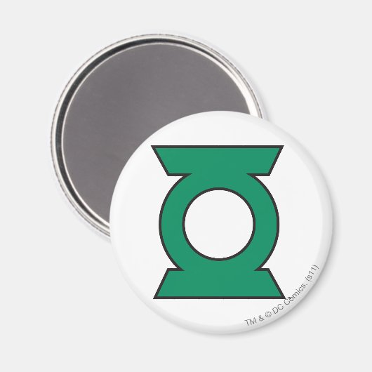 Green Lantern Logo 15 Magneet (Voorkant / Achterkant)