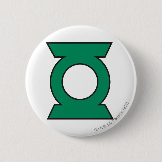 Green Lantern Logo 15 Ronde Button 5,7 Cm (Voorkant)