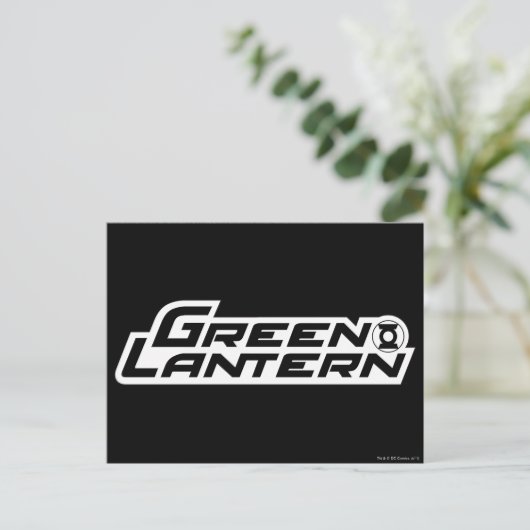 Green Lantern Logo 1 Briefkaart (Staand voorkant)