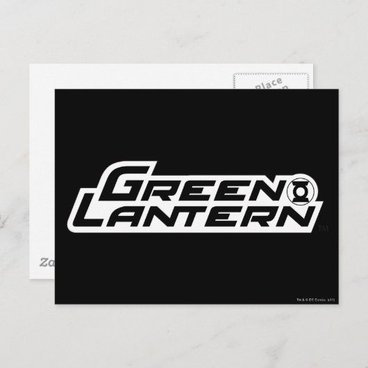 Green Lantern Logo 3 Briefkaart (Voorkant / Achterkant)