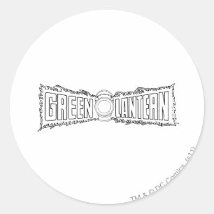 Green Lantern Logo 7 Ronde Sticker