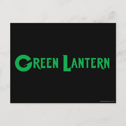 Green Lantern Logo 9 Briefkaart (Voorkant)