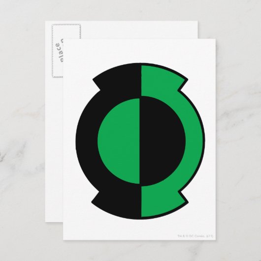 Green Lantern Logo Flipped Briefkaart (Voorkant / Achterkant)