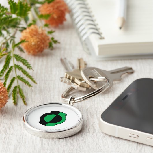 Green Lantern Logo Flipped Sleutelhanger (Zijkant)