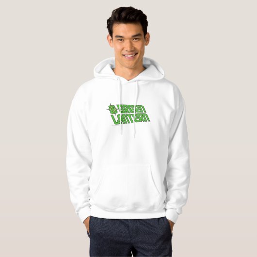 Green Lantern Logo gekanteld Hoodie (Voorkant volledig)