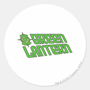 Green Lantern Logo gekanteld Ronde Sticker