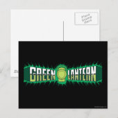 Green Lantern Logo - Groene lammeren Briefkaart (Voorkant / Achterkant)
