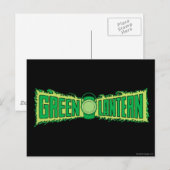 Green Lantern-Logo met Lantern Briefkaart (Voorkant / Achterkant)