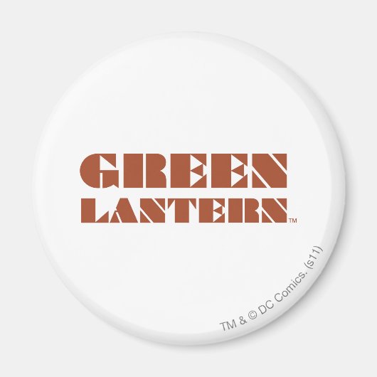 Green Lantern Logo - Tan Magneet (Voorkant)