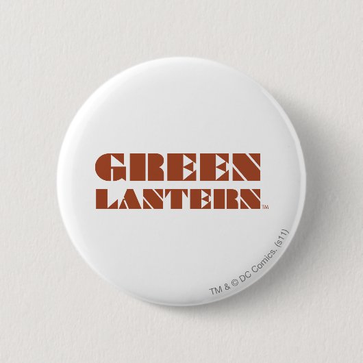 Green Lantern Logo - Tan Ronde Button 5,7 Cm (Voorkant)