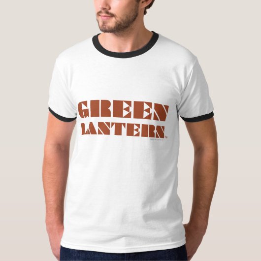 Green Lantern Logo - Tan T-shirt (Voorkant)