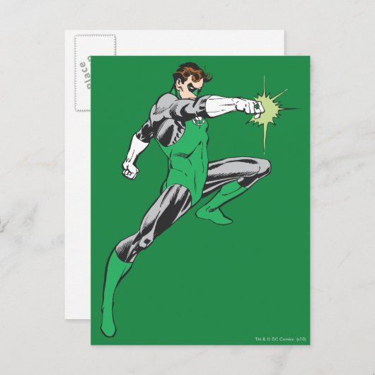 Green Lantern Pointing Ring Briefkaart (Voorkant / Achterkant)