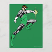 Green Lantern Pointing Ring Briefkaart (Voorkant)