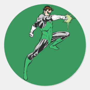 Green Lantern Pointing Ring Ronde Sticker