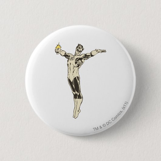 Green Lantern Poses Ronde Button 5,7 Cm (Voorkant)