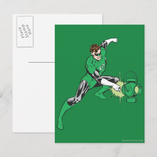 Green Lantern Power Briefkaart (Voorkant / Achterkant)